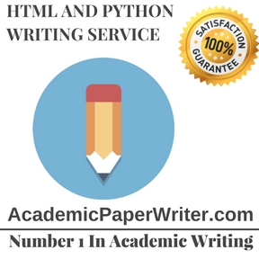 HTML And Python Writing Service