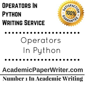 Operators In Python Writing Service